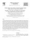 Research paper thumbnail of Climate change and its impact on soil and vegetation carbon storage in Kenya, Jordan, India and Brazil