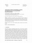 Research paper thumbnail of Approximate solution of Schrödinger equation in D dimensions for inverted generalized hyperbolic potential