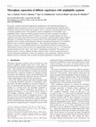 Research paper thumbnail of Microphase separation of diblock copolymers with amphiphilic segment