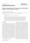 Research paper thumbnail of Depletion of ideal polymer chains near a spherical colloid particle beyond the Dirichlet boundary conditions