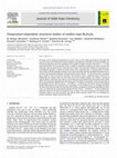 Research paper thumbnail of Temperature-dependent structural studies of mullite-type Bi2Fe4O9