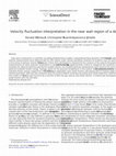 Research paper thumbnail of Velocity fluctuation interpretation in the near wall region of a dense riser