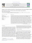 Research paper thumbnail of Design of ZnO nanostructured films: Characterization and ecotoxicological studies