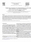 Research paper thumbnail of Single-step treatment of 2,4-dinitrotoluene via zero-valent metal reduction and chemical oxidation