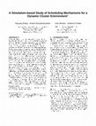 Research paper thumbnail of A simulation-based study of scheduling mechanisms for a dynamic cluster environment