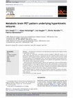 Research paper thumbnail of Metabolic brain PET pattern underlying hyperkinetic seizures