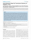 Research paper thumbnail of Social Networks Shape the Transmission Dynamics of Hepatitis C Virus