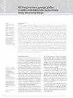 Research paper thumbnail of HIV-1 drug resistance genotypic profiles in children with undetectable plasma viremia during antiretroviral therapy