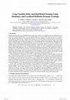 Research paper thumbnail of Long Variable Delay and Distributed Sensing Using Stationary and Localized Brillouin Dynamic Gratings