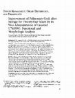 Research paper thumbnail of Improvement of pulmonary graft after storage for twenty-four hours by in vivo administration of lazaroid U74389G: functional and morphologic analysis