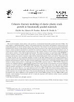 Research paper thumbnail of Cohesive fracture modeling of elastic-plastic crack growth in functionally graded materials