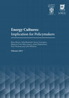 Research paper thumbnail of Energy Cultures: Implications for Policymakers