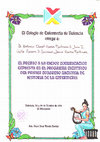 Research paper thumbnail of (1994) "Premio del Ilustre Colegio de Enfermería de Valencia".