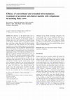 Research paper thumbnail of Efficacy of conventional and extended intra-mammary treatment of persistent sub-clinical mastitis with cefquinome in lactating dairy cows