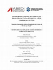 Research paper thumbnail of IX CONGRESSO NACIONAL DA ASSOCIAÇÃO BRASILEIRA DE ENSINO DO DIREITO – ABEDi (Atualizado em 3 fev. 2016) " Questões Emergentes sobre a Regulação dos Cursos de Direito no Brasil " V SEMINÁRIO NACIONAL DE ENSINO JURÍDICO E FORMAÇÃO DOCENTE