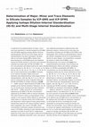 Research paper thumbnail of Determination of Major/ Minor and Trace Elements in Silicate Samples by ICP-QMS and ICP-SFMS Applying Isotope Dilution-Internal Standardisation (ID-IS) and Multi-Stage Internal Standardisation