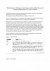 Research paper thumbnail of Methodological challenges in analysing an online debate: the case of a planning application for a Gothic cathedral