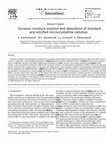 Research paper thumbnail of Dynamic moisture sorption and desorption of standard and silicified microcrystalline cellulose