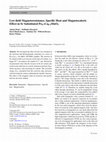 Research paper thumbnail of Low-field Magnetoresistance, Specific Heat and Magnetocaloric Effect in Sr Substituted Pr0.7Ca0.3MnO3