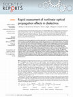 Research paper thumbnail of Rapid assessment of nonlinear optical propagation effects in dielectrics