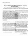 Research paper thumbnail of Recovery of Bromine from Methyl Bromide Using Amorphous MnOxPhotocatalysts