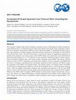 Research paper thumbnail of SPE-170828-MS Accelerated Oil Droplet Separation from Produced Water Using Magnetic Nanoparticles