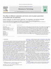 Research paper thumbnail of The effect of different substrates and humic acid on power generation in microbial fuel cell operation