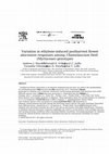 Research paper thumbnail of Variation in ethylene-induced postharvest flower abscission responses among Chamelaucium Desf. (Myrtaceae) genotypes