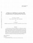 Research paper thumbnail of D-branes on ALE spaces and the ADE classification of conformal field theories