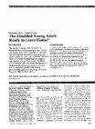 Research paper thumbnail of The disabled young adult: ready to leave home?