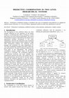 Research paper thumbnail of Goal and predictive coordination in two level hierarchical systems