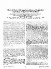 Research paper thumbnail of Effect of marine oils supplementation on coagulation and cellular activation in whole blood