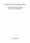 Research paper thumbnail of Relative wage variation and industry location