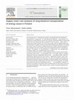 Research paper thumbnail of Supply chain cost analysis of long-distance transportation of energy wood in Finland