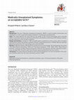 Research paper thumbnail of Medically Unexplained Symptoms: an acceptable term?