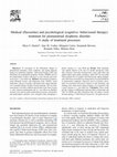 Research paper thumbnail of Medical (fluoxetine) and psychological (cognitive-behavioural therapy) treatment for premenstrual dysphoric disorder: a study of treatment processes