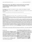 Research paper thumbnail of Minimizing prion risk without compromising the microbial composition of biofilms grown in vivo in a human plaque model