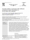 Research paper thumbnail of Fluoride profiles in premolars after different durations of water fluoridation in Ho Chi Minh City, Vietnam