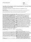 Research paper thumbnail of The Effect of Fluoridation and Its Discontinuation on Fluoride Profiles in the Alveolar Bone of Rat