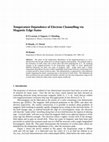 Research paper thumbnail of Temperature Dependence of Electron Channelling via Magnetic Edge States