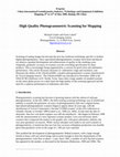 Research paper thumbnail of High Quality Photogrammetric Scanning for Mapping