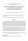 Research paper thumbnail of RESIDENCE TIME DISTRIBUTION OF SOLID PARTICLES IN STIRRED VESSELS