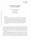 Research paper thumbnail of Extended geometry of black holes