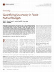 Research paper thumbnail of Quantifying uncertainty in forest nutrient budgets