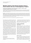 Research paper thumbnail of Mutation analysis of the Fanconi anaemia A gene in breast tumours with loss of heterozygosity at 16q24.3