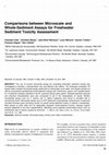 Research paper thumbnail of Comparisons between microscale and whole-sediment assays for freshwater sediment toxicity assessment