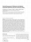 Research paper thumbnail of Toxicity assessment of reference and natural freshwater sediments with the LuminoTox assay