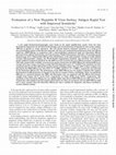 Research paper thumbnail of Evaluation of a New Hepatitis B Virus Surface Antigen Rapid Test with Improved Sensitivity