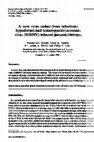 Research paper thumbnail of A new virus isolate from infectious hypodermal and hematopoietic necrosis virus (IHHNV)-infected penaeid shrimps