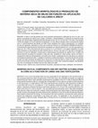 Research paper thumbnail of Componentes Morfológicos e Produção De Matéria Seca De Milho Em Função Da Aplicação De Calcário e ZINCO1